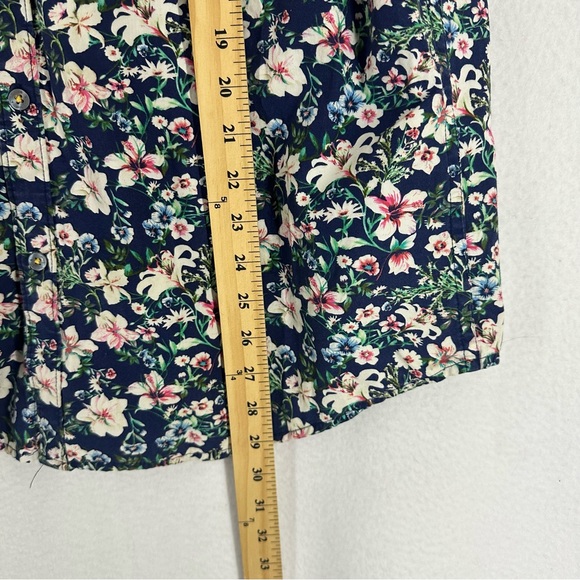 Denim & Flower Ricky Singh Slim Fit Button Down Shirt Men's XL Navy Floral - Picture 5 of 9